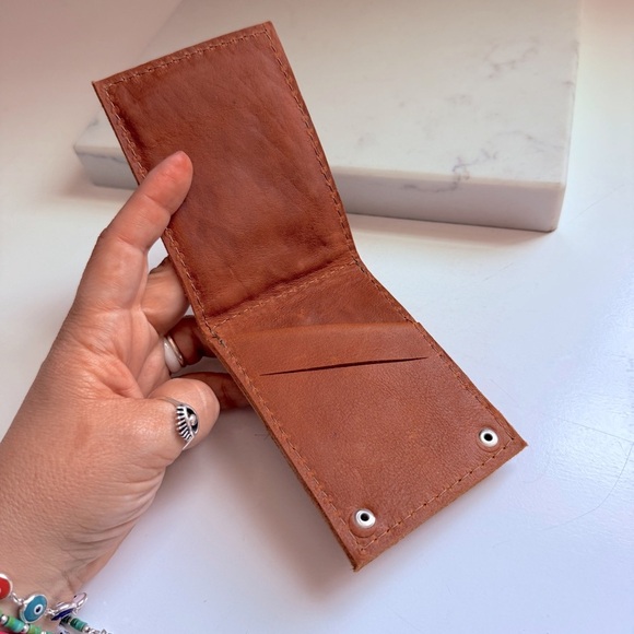 NWOT Nena & Co. OOAK Huipil Leather Wallet - Picture 4 of 4